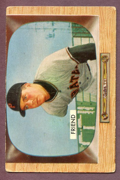 1955 Bowman Baseball #057 Bob Friend Pirates GD-VG 456832