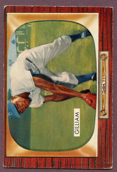 1955 Bowman Baseball #098 Jim Gilliam Dodgers EX 456845
