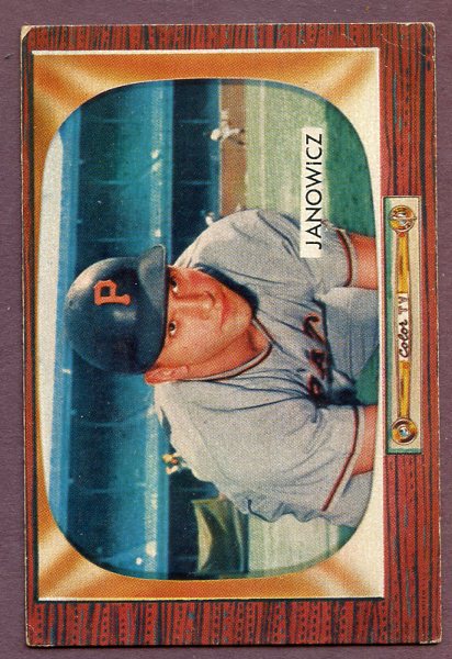 1955 Bowman Baseball #114 Vic Janowicz Pirates VG 456861