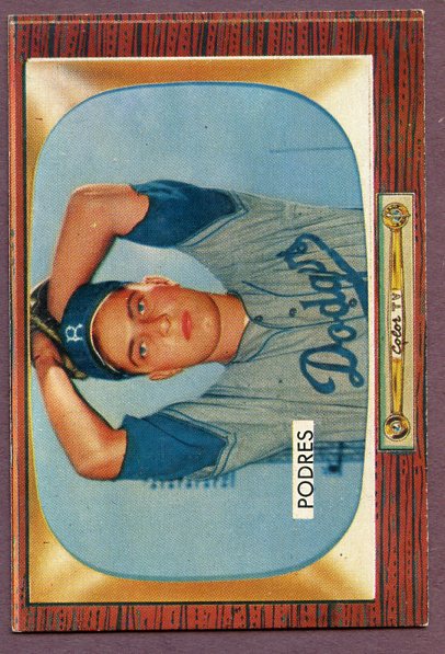 1955 Bowman Baseball #097 Johnny Podres Dodgers NR-MT 456993