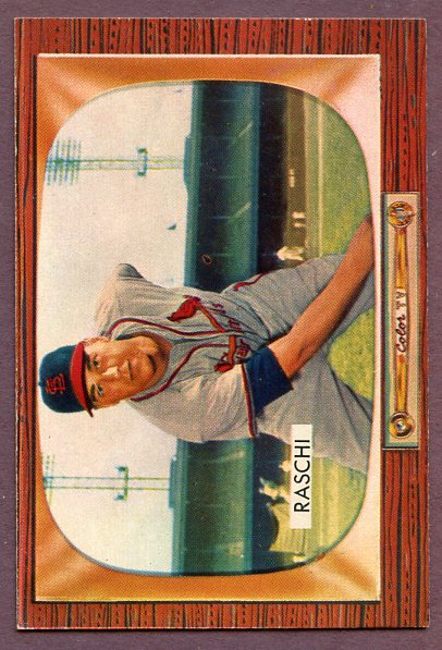 1955 Bowman Baseball #185 Vic Raschi Cardinals NR-MT 456999