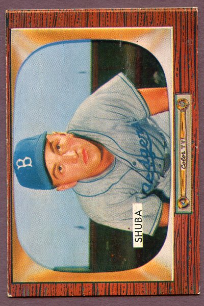 1955 Bowman Baseball #066 George Shuba Dodgers EX-MT 457058