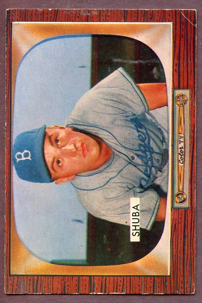 1955 Bowman Baseball #066 George Shuba Dodgers VG-EX 457063