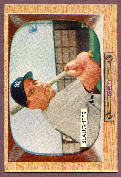 1955 Bowman Baseball #060 Enos Slaughter Yankees EX-MT 457074