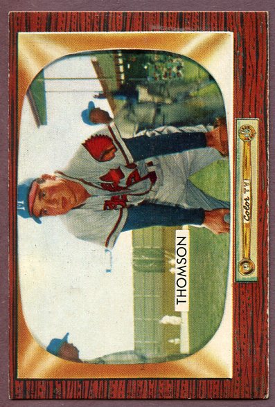 1955 Bowman Baseball #102 Bobby Thomson Braves NR-MT 457087