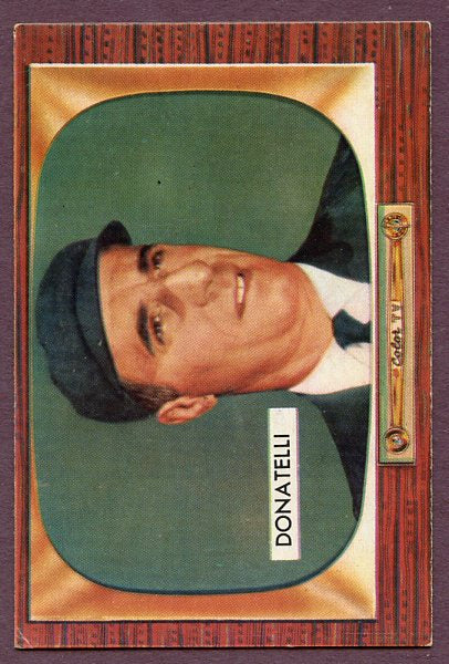 1955 Bowman Baseball #313 Augie Donatelli Umpire EX+/EX-MT 457124