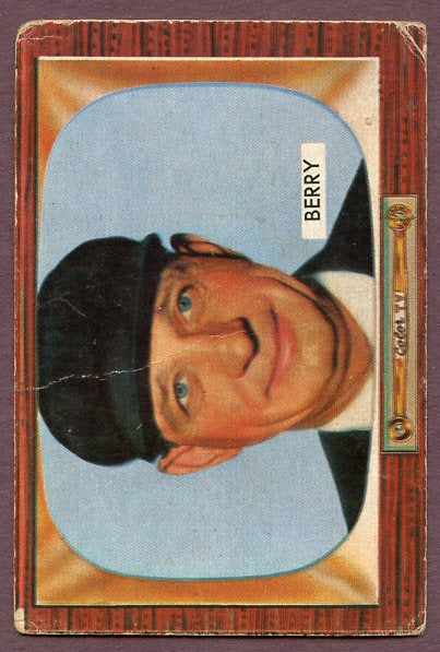 1955 Bowman Baseball #281 Charles Berry Umpire Good 457139