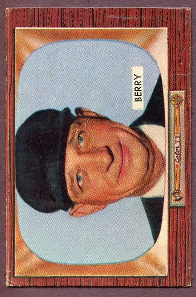 1955 Bowman Baseball #281 Charles Berry Umpire EX 457144