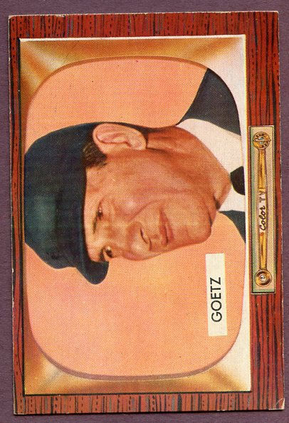 1955 Bowman Baseball #311 Larry Goetz Umpire EX+/EX-MT 457255