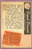 1955 Bowman Baseball #291 Frank Dascoli Umpire EX 457270