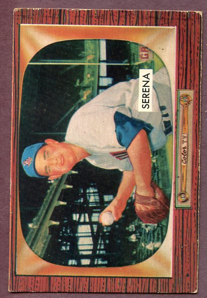 1955 Bowman Baseball #233 Bill Serena White Sox EX 457454