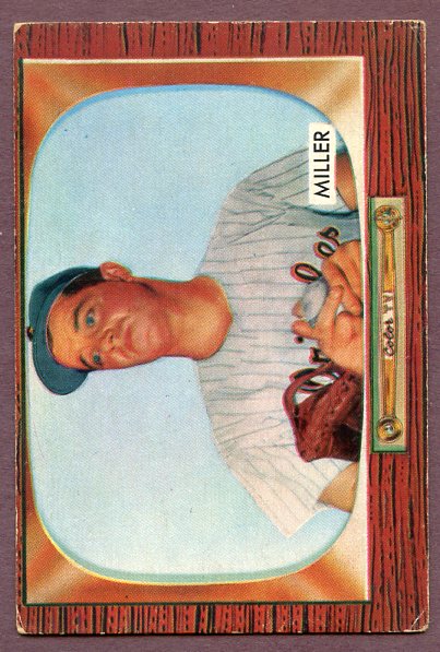1955 Bowman Baseball #245 Bill Miller Orioles EX 457470