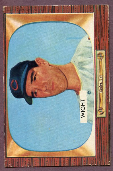 1955 Bowman Baseball #312 Bill Wight Indians EX 457544