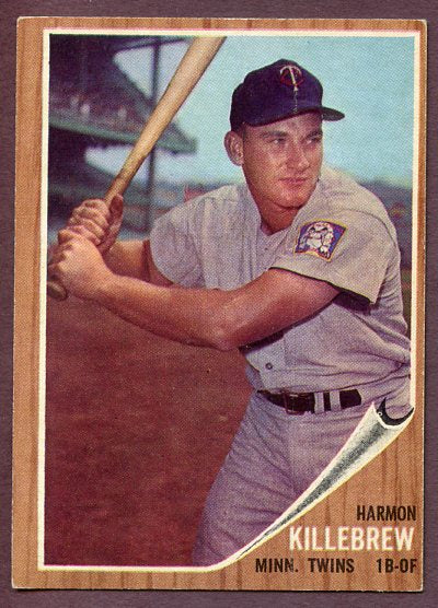 1962 Topps Baseball #070 Harmon Killebrew Twins EX 457629