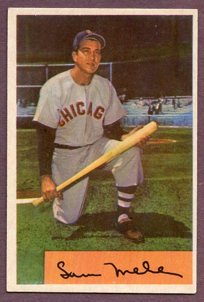 1954 Bowman Baseball #022 Sam Mele White Sox NR-MT 457721