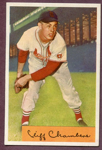 1954 Bowman Baseball #126 Cliff Chambers Cardinals NR-MT 457737