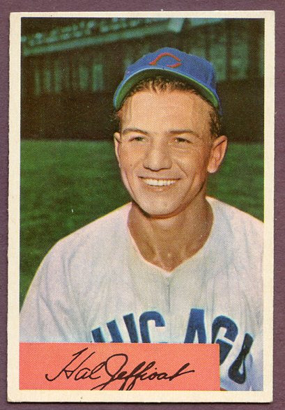 1954 Bowman Baseball #205 Hal Jeffcoat Cubs NR-MT 457760