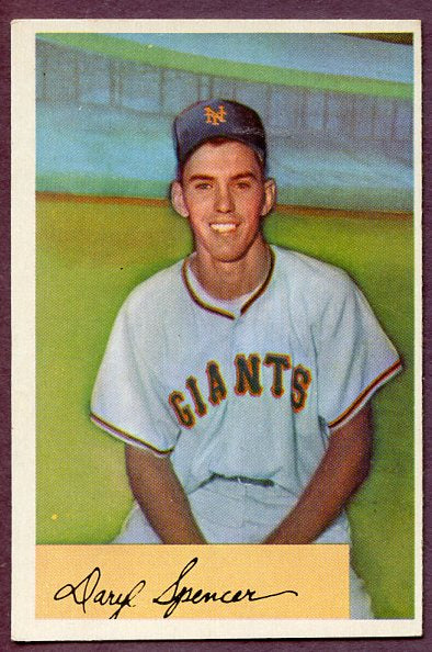 1954 Bowman Baseball #185 Daryl Spencer Giants NR-MT 457764