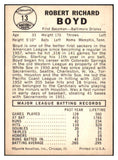 1960 Leaf Baseball #013 Bob Boyd Orioles NR-MT 457835