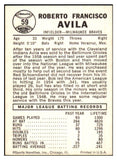 1960 Leaf Baseball #059 Bob Avila Braves NR-MT 457881