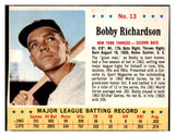 1963 Jello #013 Bobby Richardson Yankees VG 458037