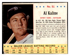 1963 Jello #051 Al Kaline Tigers Good 458039