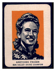 1952 Wheaties Gretchen Fraser Portrait Skiing NR-MT 458079