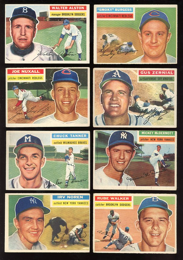 1956 Topps Part Set Lot 101 Diff VG Alston Nuxhall Burgess 458194