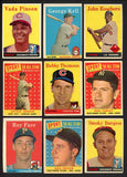 1958 Topps Part Set Lot 194 Diff VG/VG-EX Pinson Kell Turley 458210