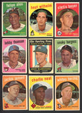 1959 Topps Part Set Lot 158 Diff VG Wilhelm Alou Boyer Jensen 458231