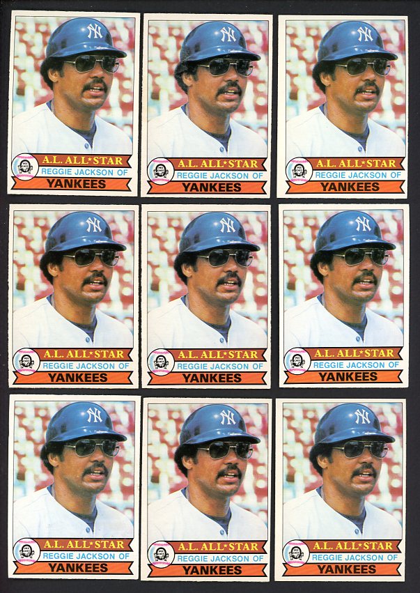 1979 O Pee Chee #374 Reggie Jackson Yankees Lot of 10 EX-MT/NR-MT 458243