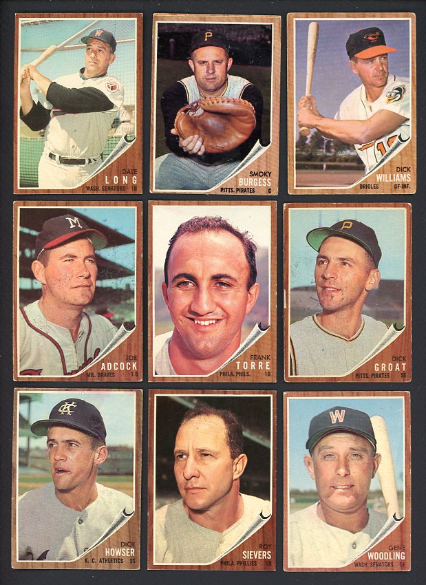 1962 Topps Set Lot 84 Diff VG-EX Groat Adcock Woodling 458352