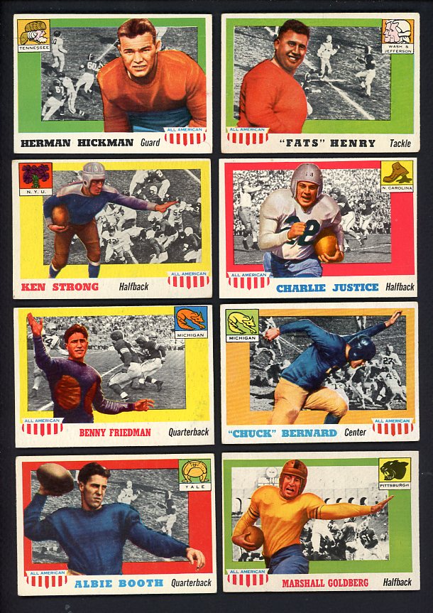 1955 Topps Set Lot 32 Diff VG-EX Justice Hickman Henry 458400