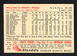 1953 Glendale Meats Bill Wight Tigers VG crease 458439