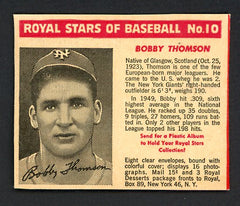 1950 Royal Dessert #010 Bobby Thomson Giants NR-MT 458493