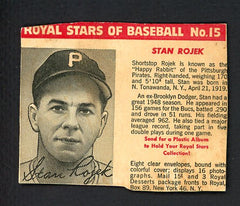 1950 Royal Dessert #015 Stan Rojek Pirates Good 458504