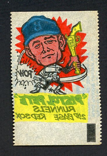 1961 Topps Baseball Rub Offs Pete Runnels Red Sox EX-MT 458608
