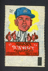 1961 Topps Baseball Rub Offs Frank Howard Dodgers EX 458624