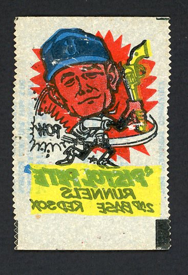 1961 Topps Baseball Rub Offs Pete Runnels Red Sox VG 458646