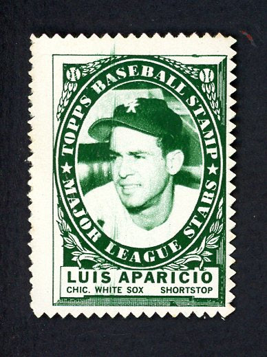 1961 Topps Baseball Stamps Luis Aparicio White Sox EX 458677