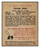 1948 Bowman Football #014 Frank Seno Yanks EX-MT 458769