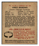 1948 Bowman Football #018 Vince Banonis Cardinals EX-MT 458771
