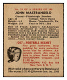 1948 Bowman Football #032 John Mastrangelo Steelers NR-MT 458780