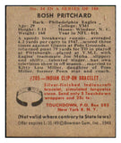 1948 Bowman Football #034 Bosh Pritchard Eagles NR-MT 458782