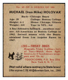 1948 Bowman Football #065 Mike Holovak Bears EX-MT 458808