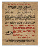1948 Bowman Football #084 Harold Crisler Yanks NR-MT 458825