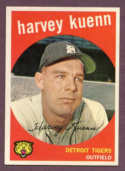 1959 Topps Baseball #070 Harvey Kuenn Tigers NR-MT 458908