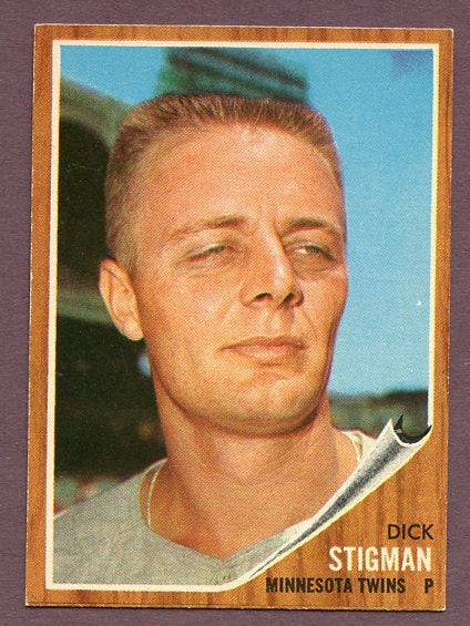 1962 Topps Baseball #532 Dick Stigman Twins EX-MT 458931