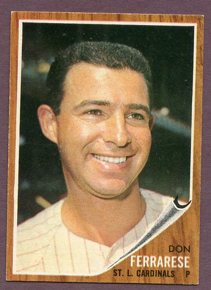 1962 Topps Baseball #547 Don Ferrarese Cardinals EX-MT 458943