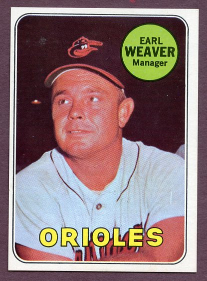 1969 Topps Baseball #516 Earl Weaver Orioles NR-MT 458969